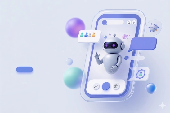 AI chatbot solution illustration