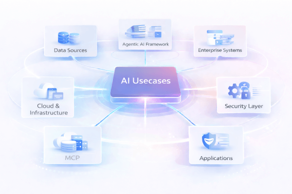Strategic partnership ecosystem diagram showing collaboration with AI frameworks