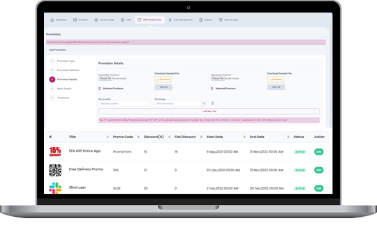 Discounts and Promotions