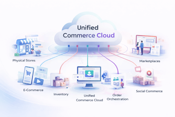 Unified retail modules ecosystem diagram